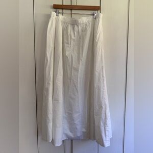 Quince White A-Line Skirt